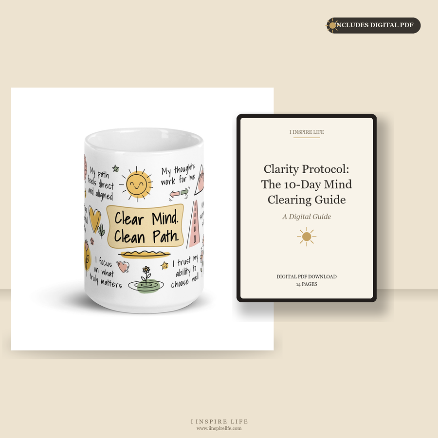 Clear Mind Clear Path | Mug + Digital PDF Bundle