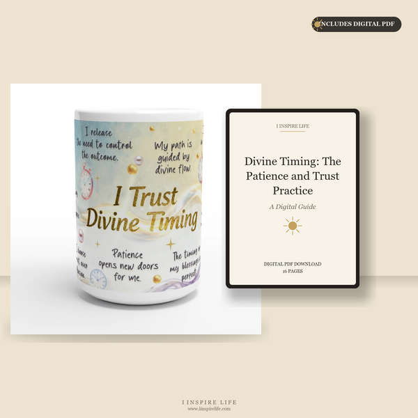 I Trust Divine Timing | Mug + Digital PDF Bundle