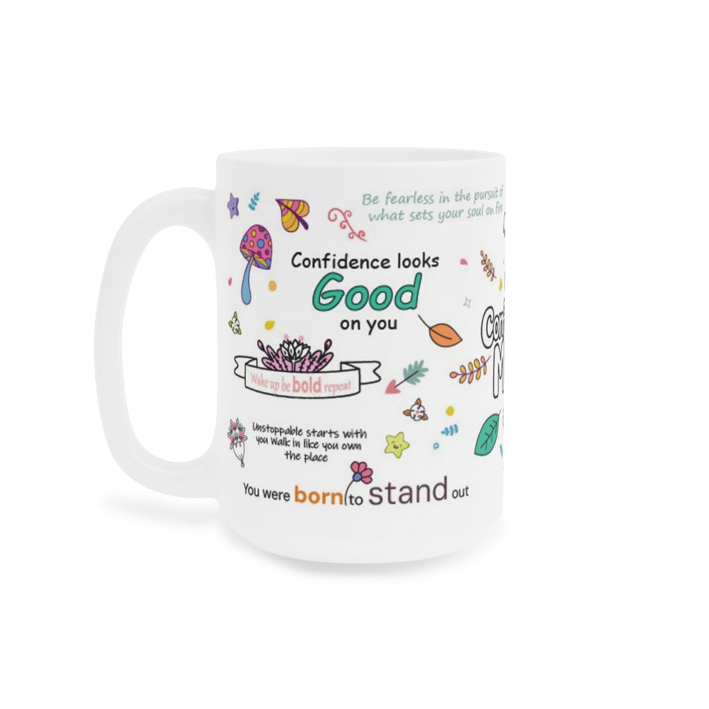 My Confidence Affirmation Mug | Empowerment Coffee Cup for Self-Belief & Motivation | Mindfulness Gift for Courage and Growth