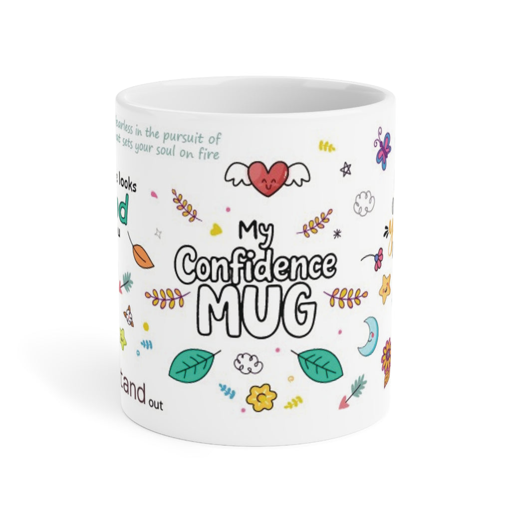 My Confidence Affirmation Mug | Empowerment Coffee Cup for Self-Belief & Motivation | Mindfulness Gift for Courage and Growth