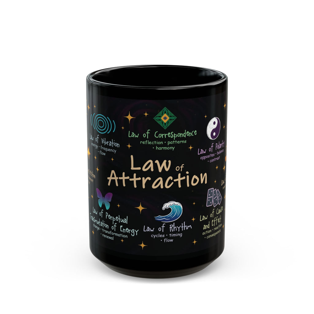 Law of Attraction Mug | Manifestation Coffee Cup for Positive Energy & Abundance | Mindset Gift for Spiritual Growth
