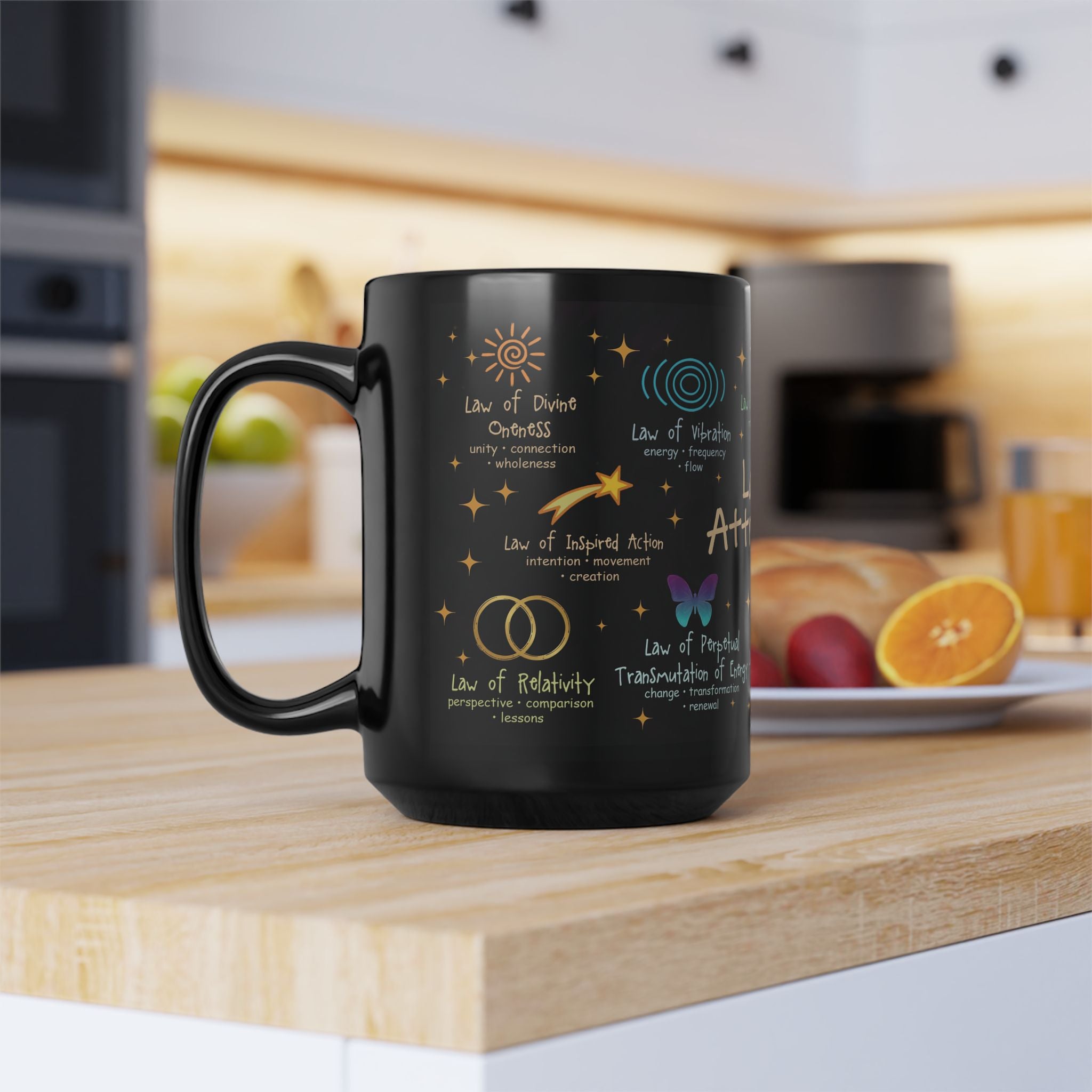 Law of Attraction Mug | Manifestation Coffee Cup for Positive Energy & Abundance | Mindset Gift for Spiritual Growth