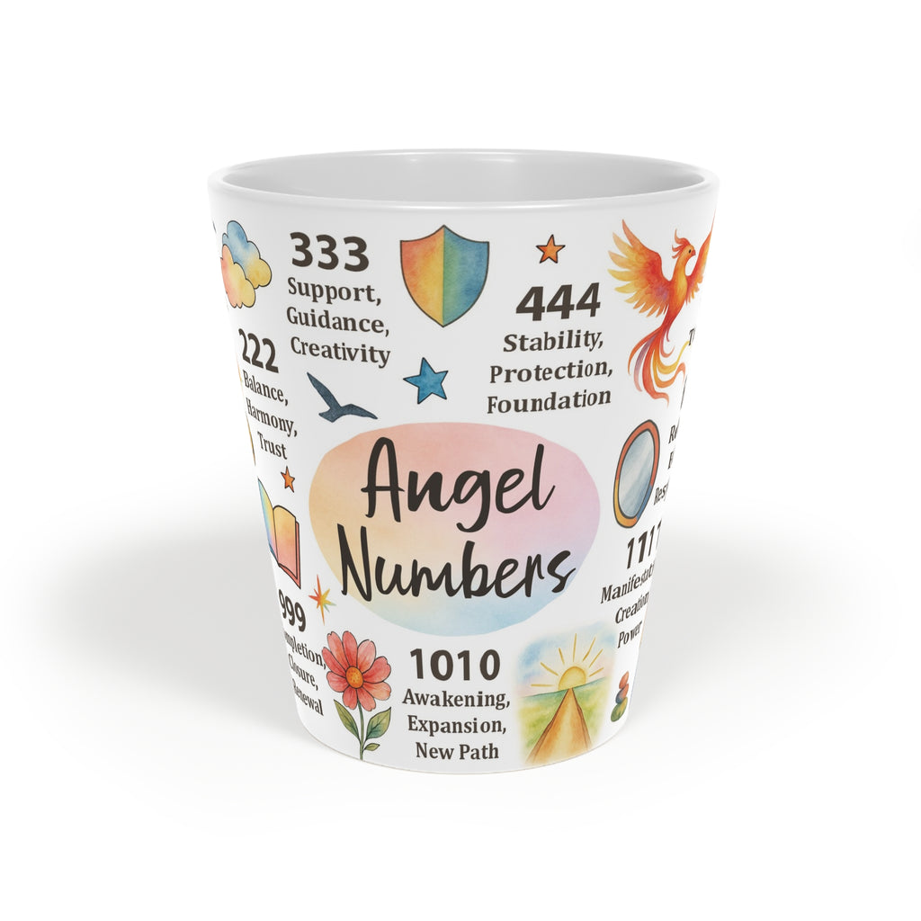 Angel Numbers Manifestation Mug-12oz | Law of Attraction Energy Mug for Spiritual Guidance & Abundance