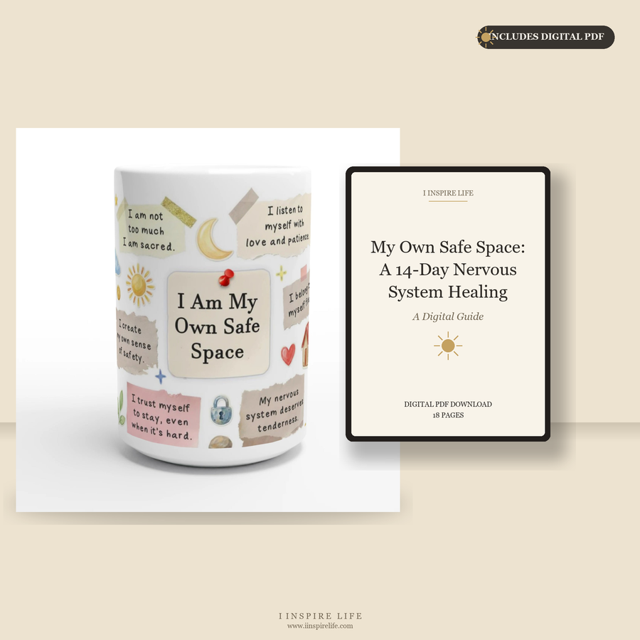 I Am My Own Safe Space | Mug + Digital PDF Bundle
