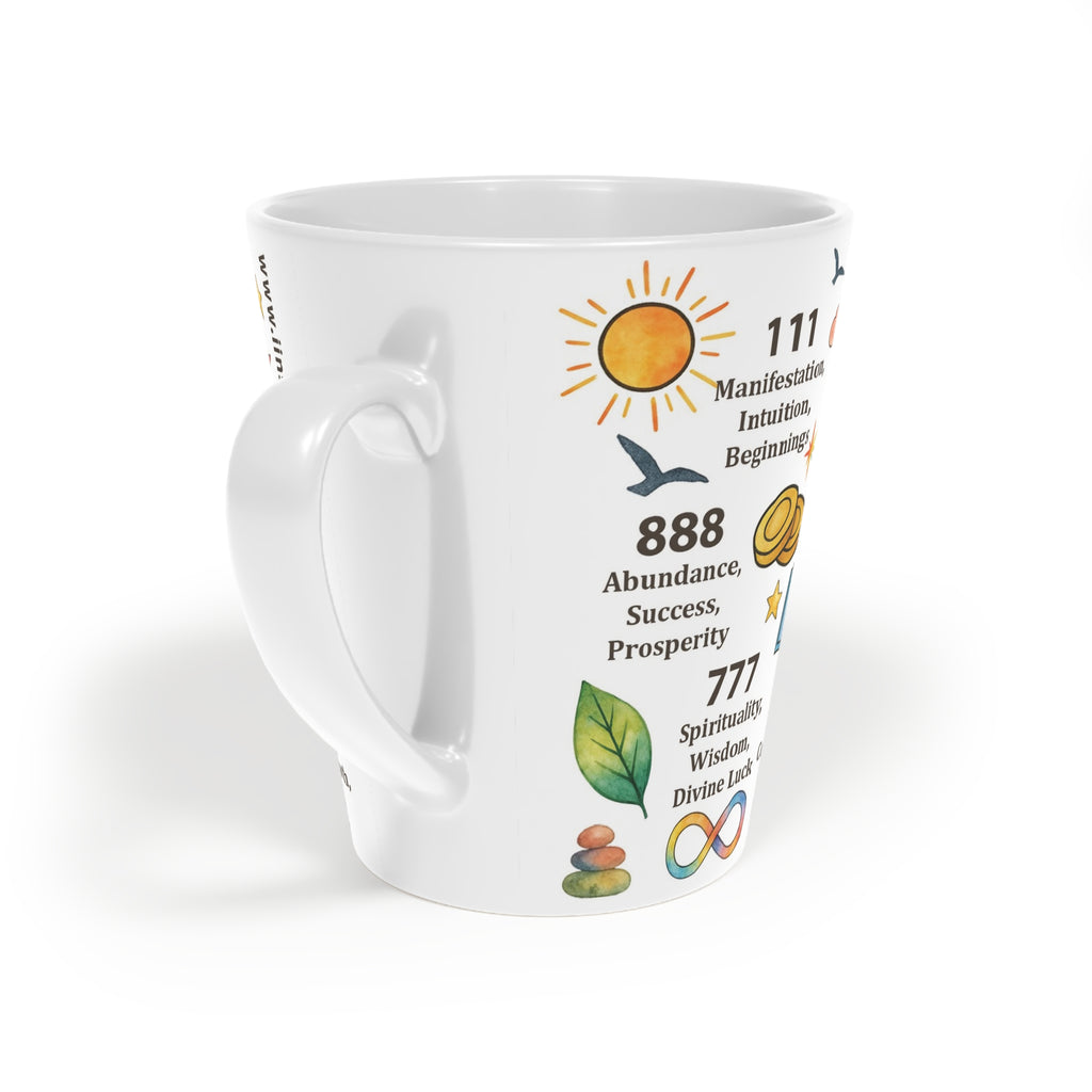 Angel Numbers Manifestation Mug-12oz | Law of Attraction Energy Mug for Spiritual Guidance & Abundance