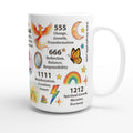 Angel Numbers 15oz affirmation mug by I Inspire Life