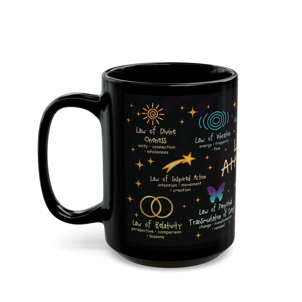 Law of Attraction Mug | Manifestation Coffee Cup for Positive Energy & Abundance | Mindset Gift for Spiritual Growth
