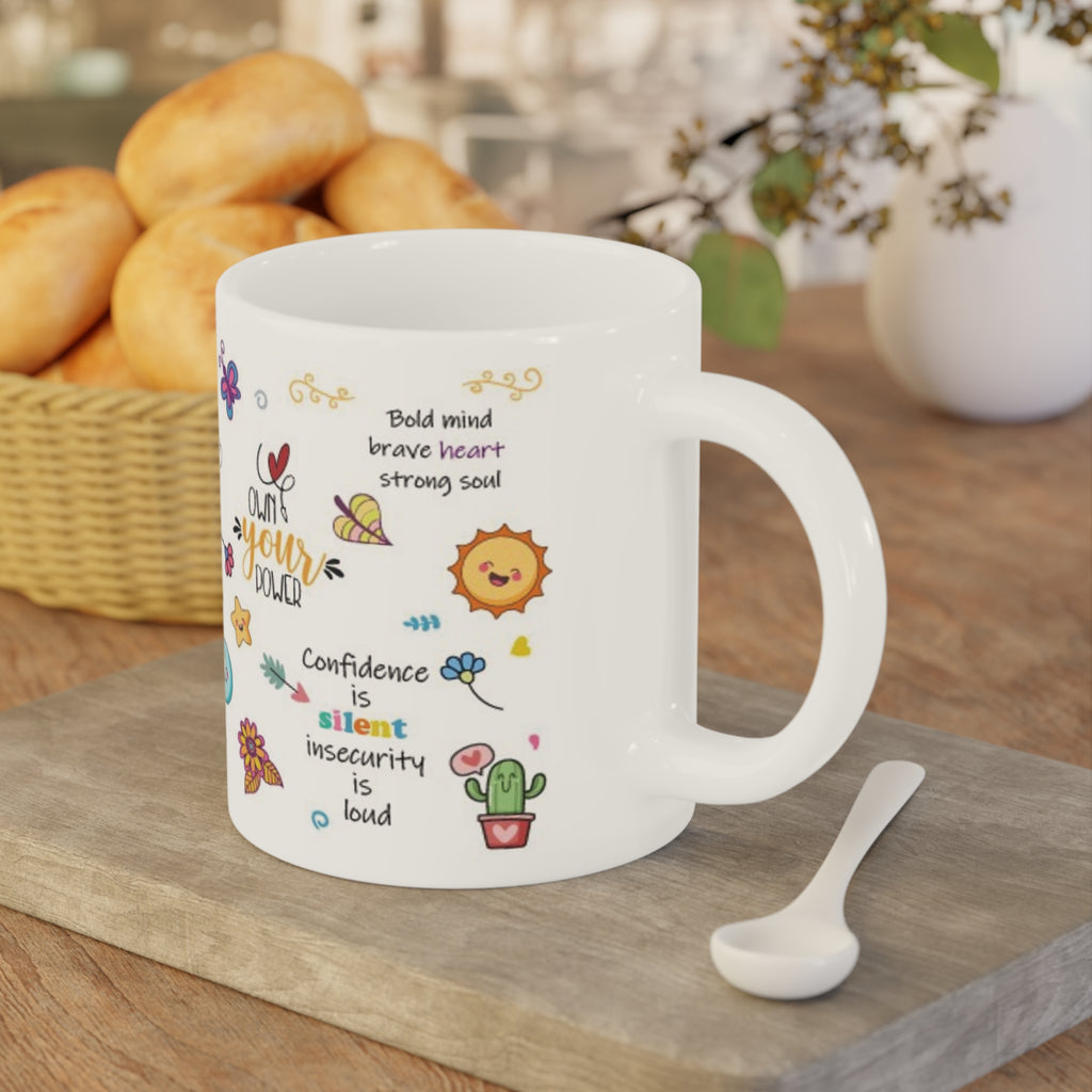 My Confidence Affirmation Mug | Empowerment Coffee Cup for Self-Belief & Motivation | Mindfulness Gift for Courage and Growth