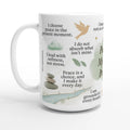 Peace Is My Daily Practice 15oz affirmation mug by I Inspire Life
