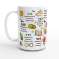 Angel Numbers 15oz affirmation mug by I Inspire Life