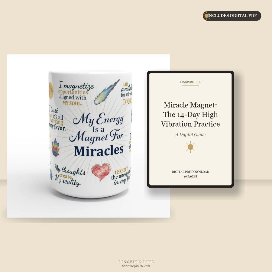 My Energy Is a Magnet for Miracles | Mug + Digital PDF Bundle