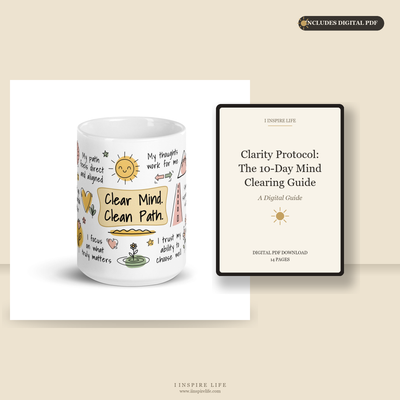 Clear Mind Clear Path Affirmation Mug for Focus