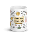 Clear Mind Clear Path 15oz affirmation mug by I Inspire Life